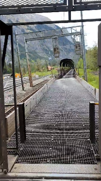 Ausfahrt aus dem Lötschbergtunnel